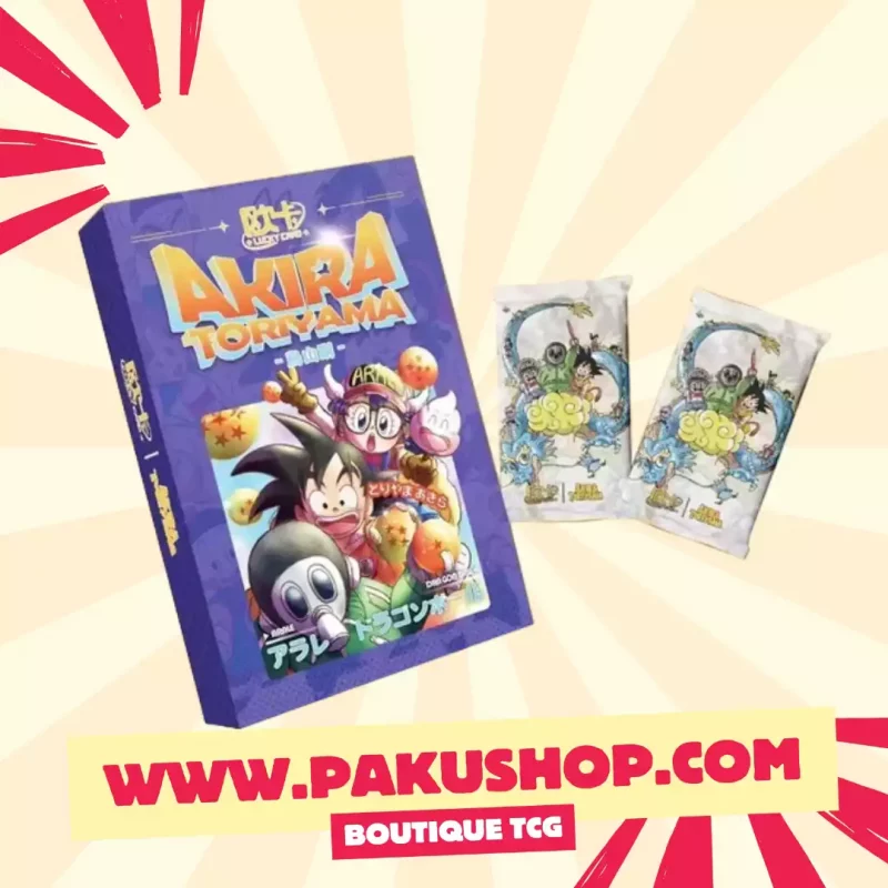DISPLAY AKIRA TORIYAMA DRAGON BALL LUCKY CARD