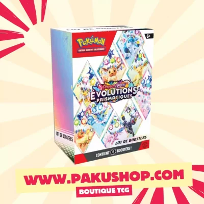 POKEMON - EV8.5 - Evolutions Prismatiques - Bundle 6 Boosters - FR