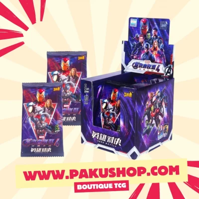 Marvel Kayou Avengers Série 4 - Boîte de Cartes à Collectionner Hero Battle (20 Packs)