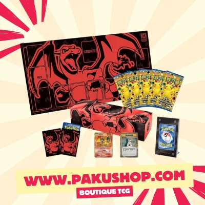 Coffret Pokemon TCG 25e Anniversaire Dracaufeu (Chinois) - Édition Collector