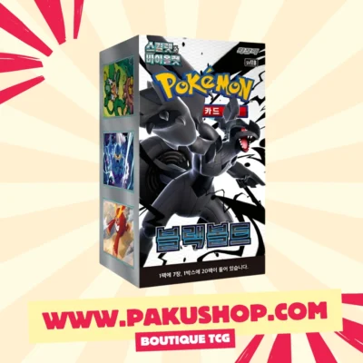 Display Pokémon Black Bolt Coréen SV11B