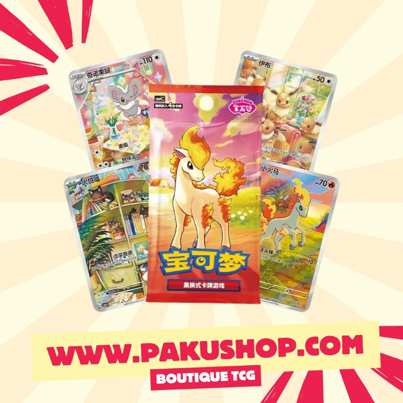 Display Gem Pack 4 Pokémon Chinois – Édition Nouvel An Lunaire