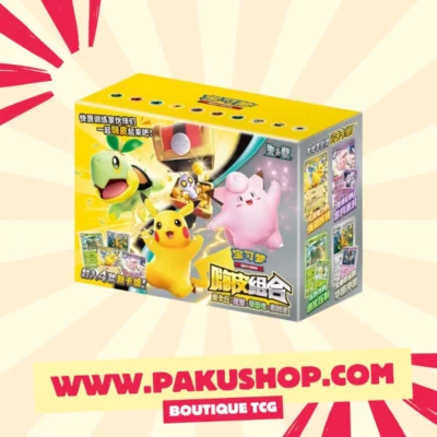 Coffret Pokémon Chinois Happy Combo Pikachu & Mélofée