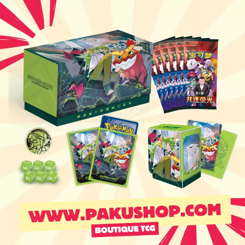 Coffret N Pokémon Chinois – Chasing Glory Together Exclusif (6 Boosters Jumbo) – Image 2
