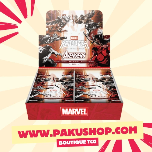 Display Marvel Hero Rush TCG Avengers